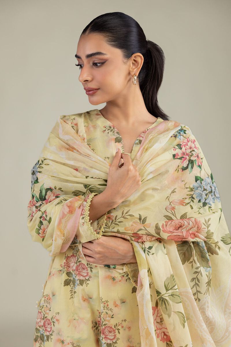 Printed | Lawn | Floral Lawn Dupatta | USD 30.00