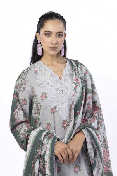 Embroidered | Light Khaddar | Tailored 3 Piece | USD 45.00
