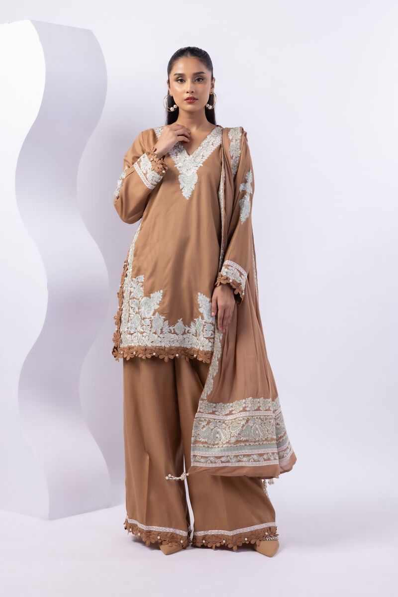 Embroidered | Light Thai Silk | Dupatta | USD 50.00
