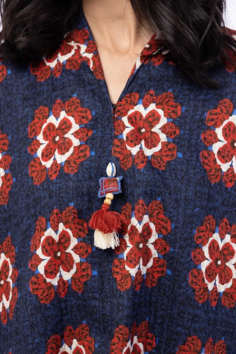 Printed | Double Layer Striped | Kurta | USD 15.00