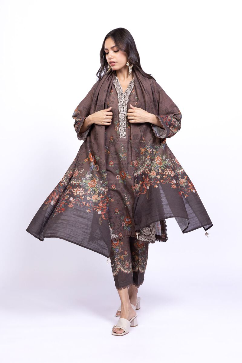 Printed  | Textured Cotton | Dupatta | USD 8.50