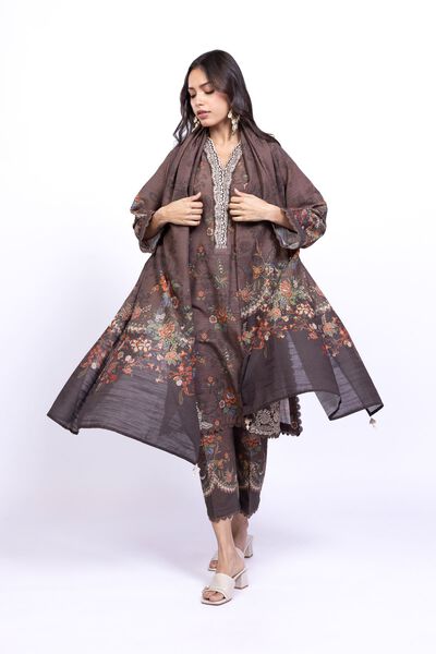 Printed  | Textured Cotton | Dupatta | USD 8.50