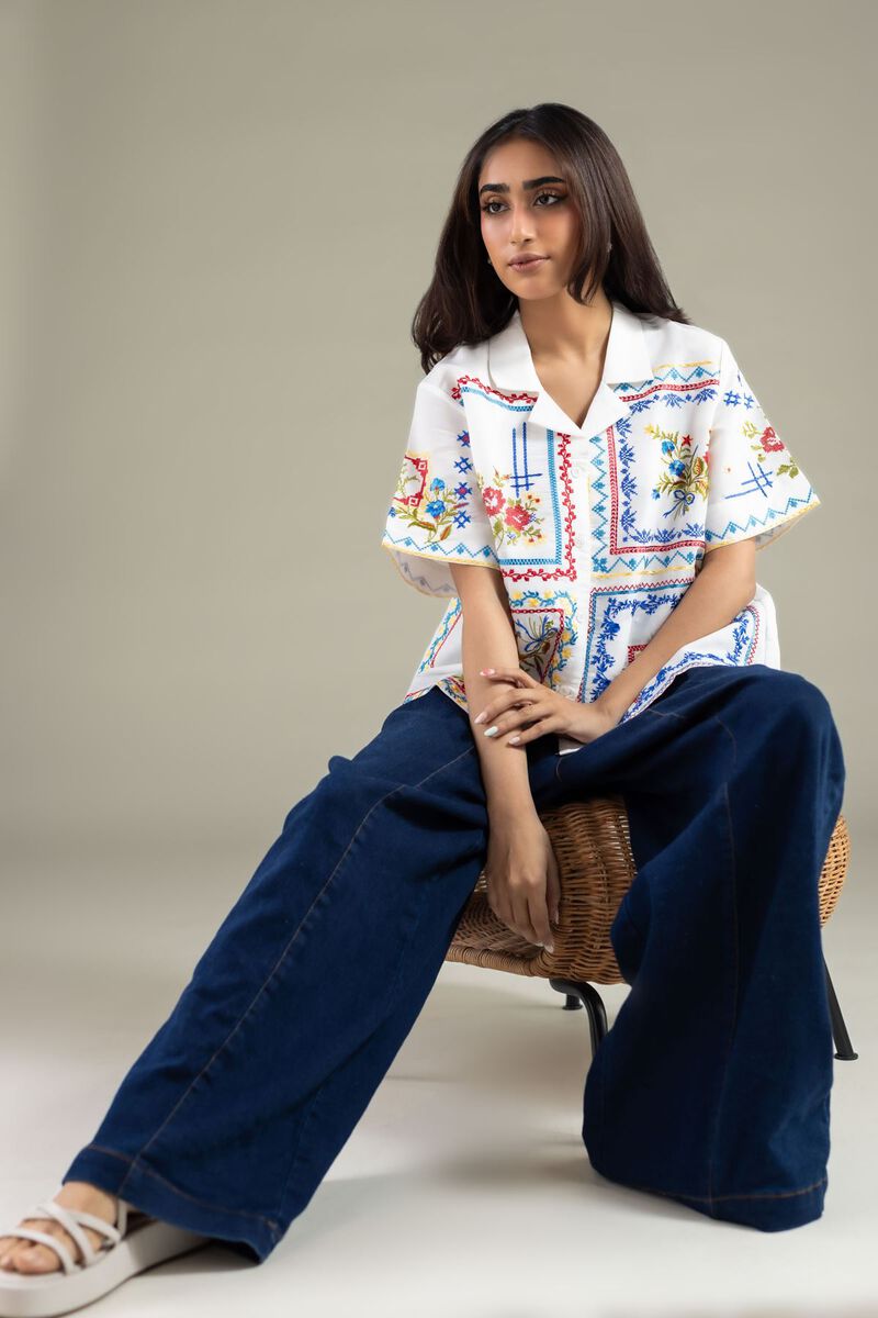 Embroidered | Mesuri | Shirt | USD 17.50