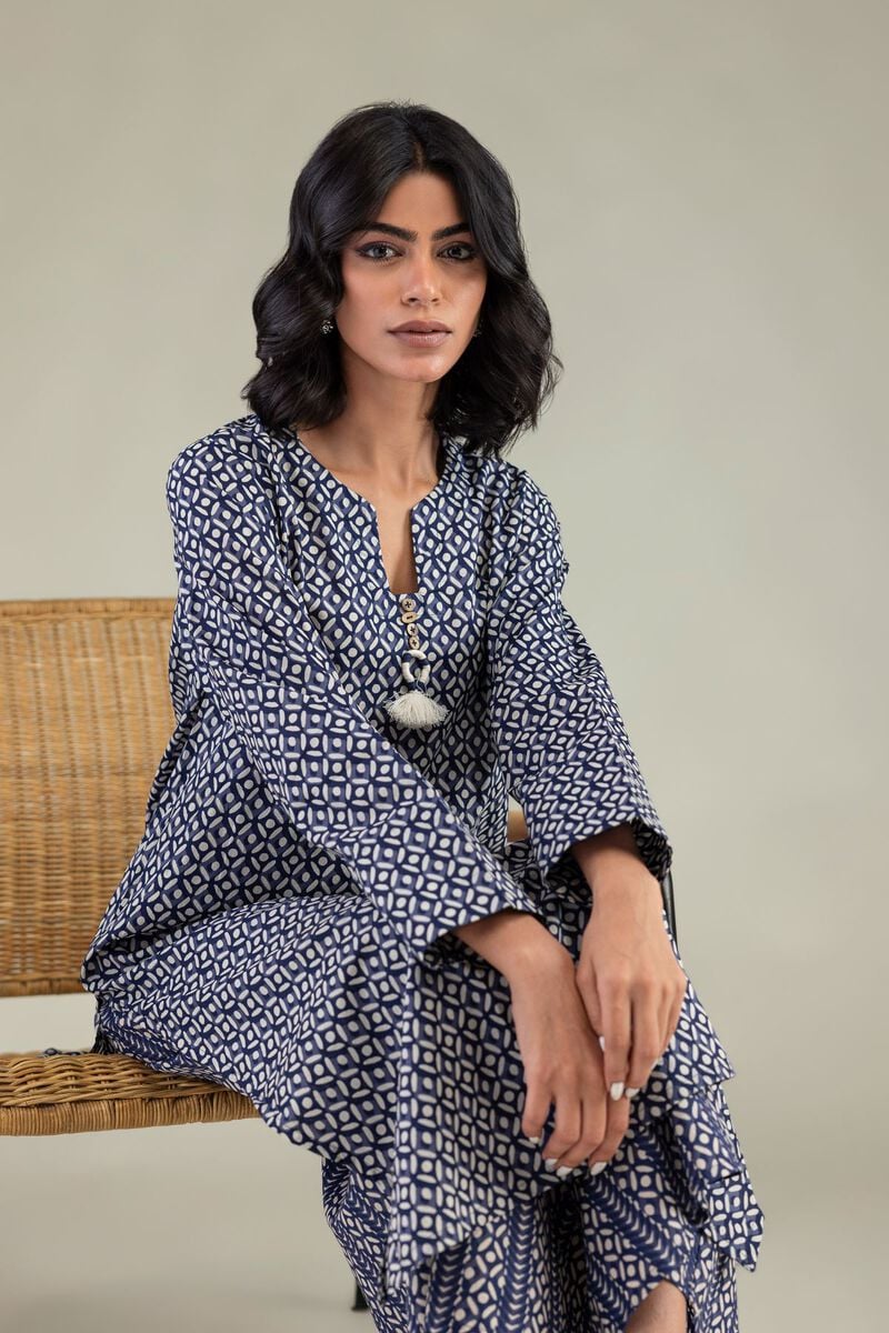Printed | Cambric | Printed Longline Kurta | USD 35.00