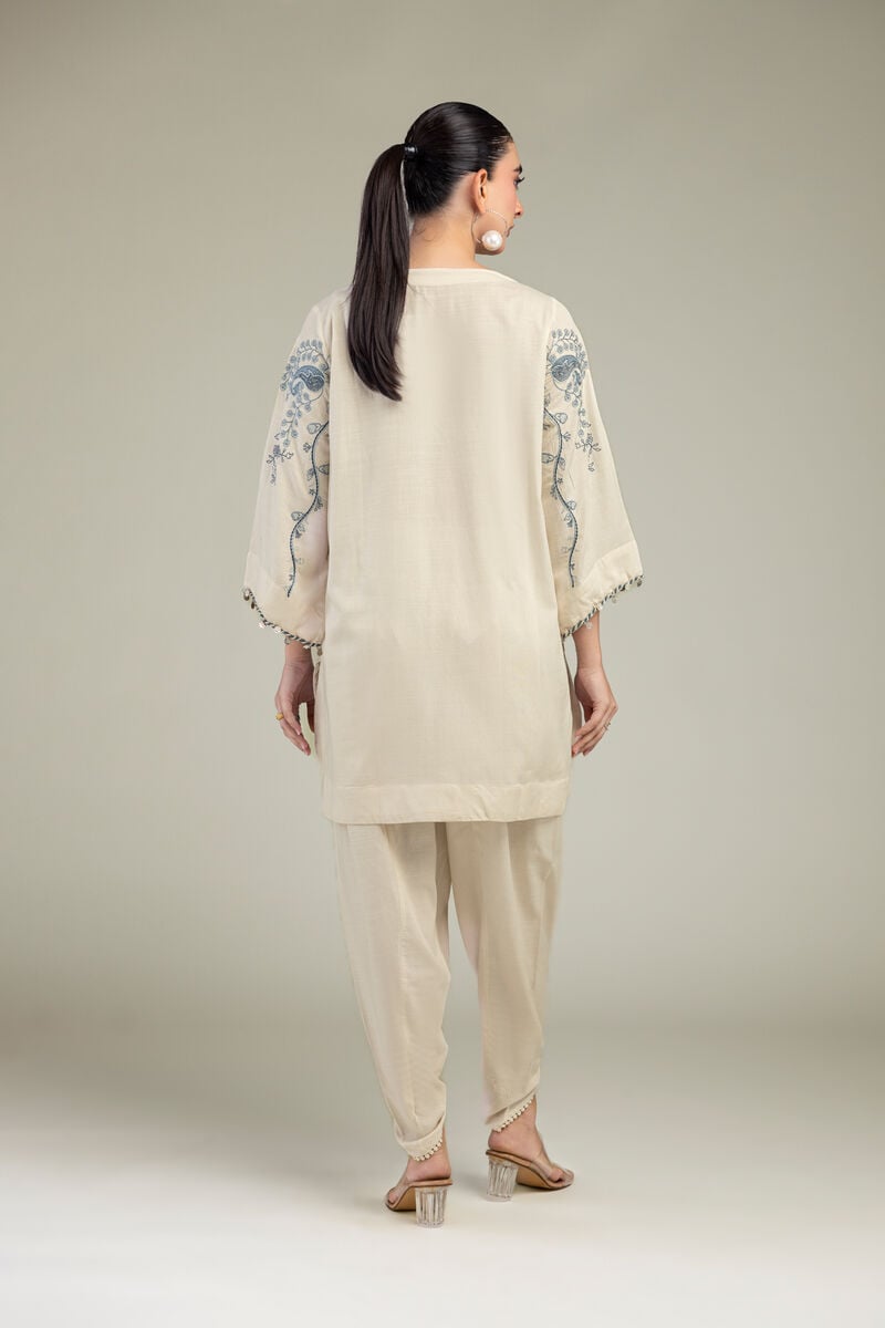 Embroidered | Raw Silk | Short Silk Kurta | USD 60.00