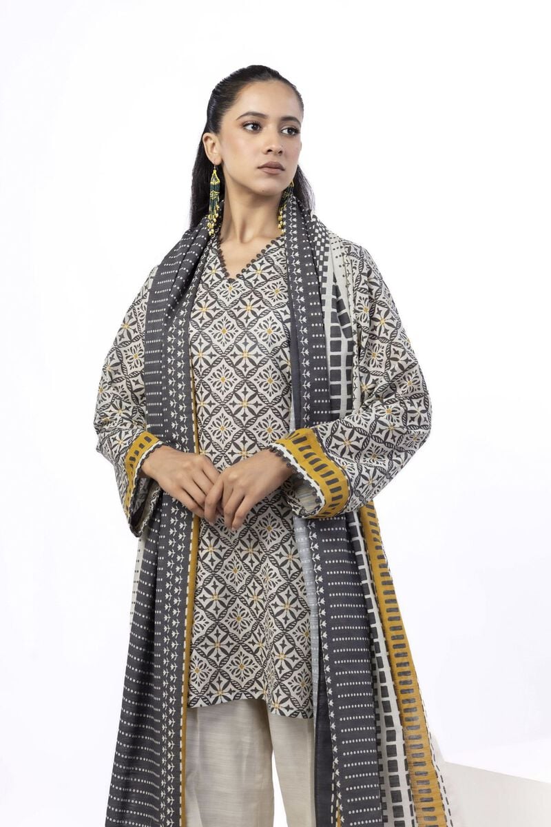 Printed | Light Khaddar | Tailored 3 Piece | USD 45.00