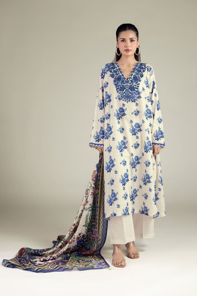 Embroidered | Messuri | Floral Tailored 3-Piece | USD 70.00