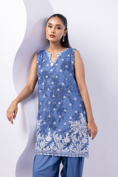 Embroidered | Crosshatch Raw Silk | Kurta | USD 45.00