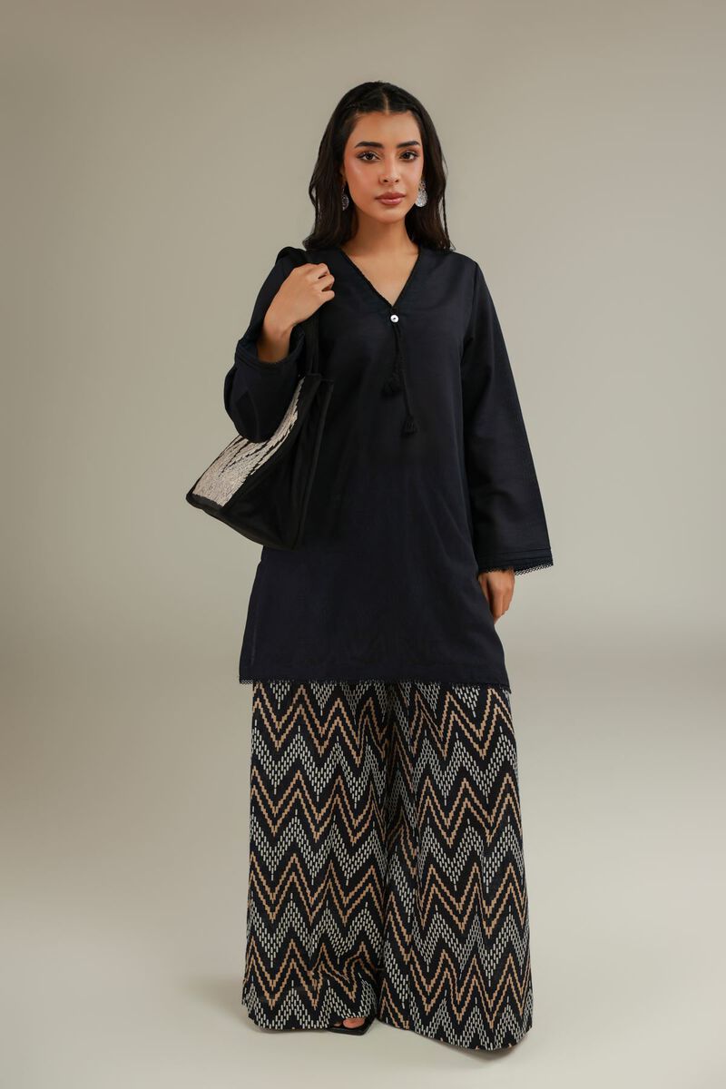 Printed | Textured Cotton | V-Neck Cotton Kurta | USD 25.00