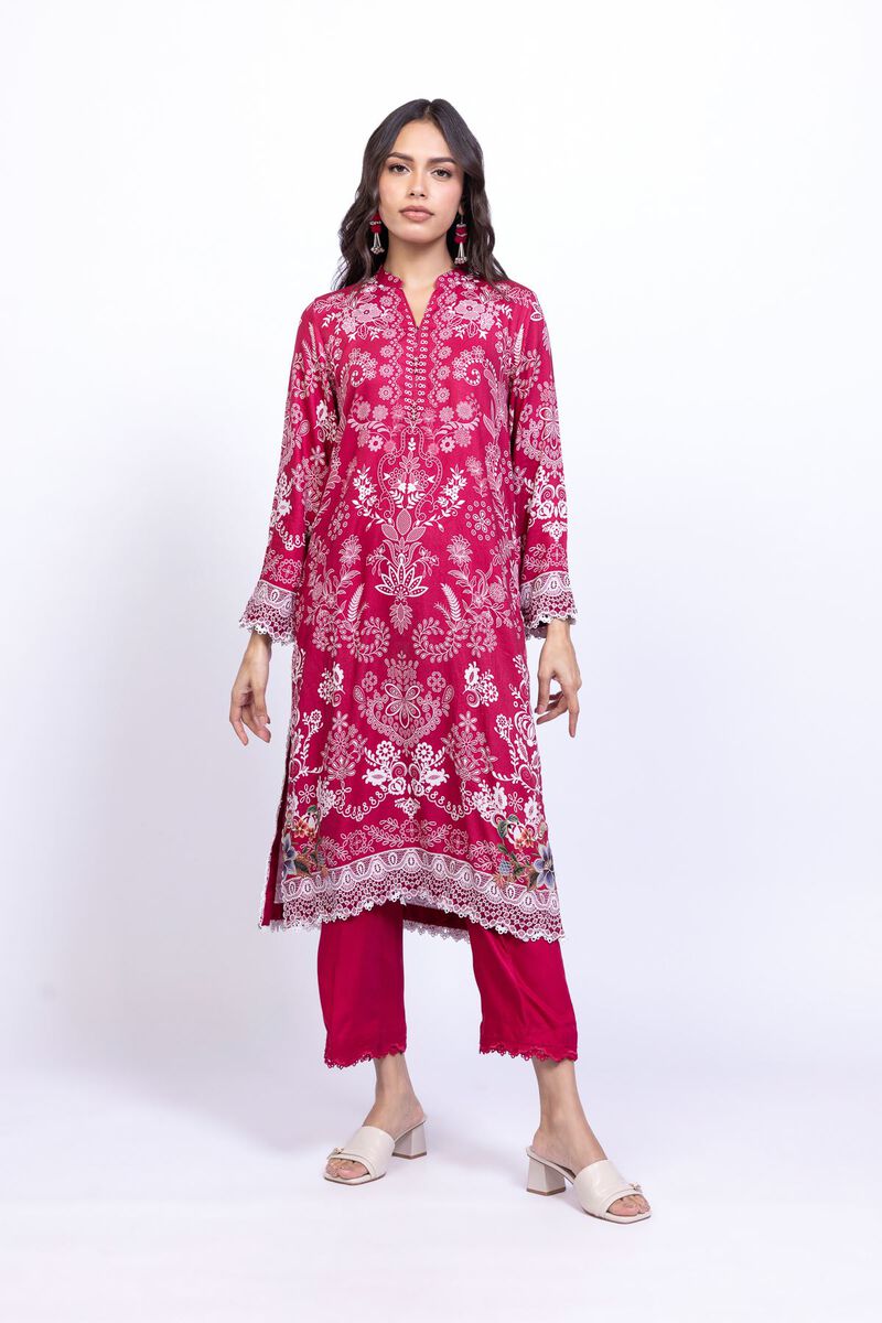 Printed | Satin | Kurta | USD 17.50