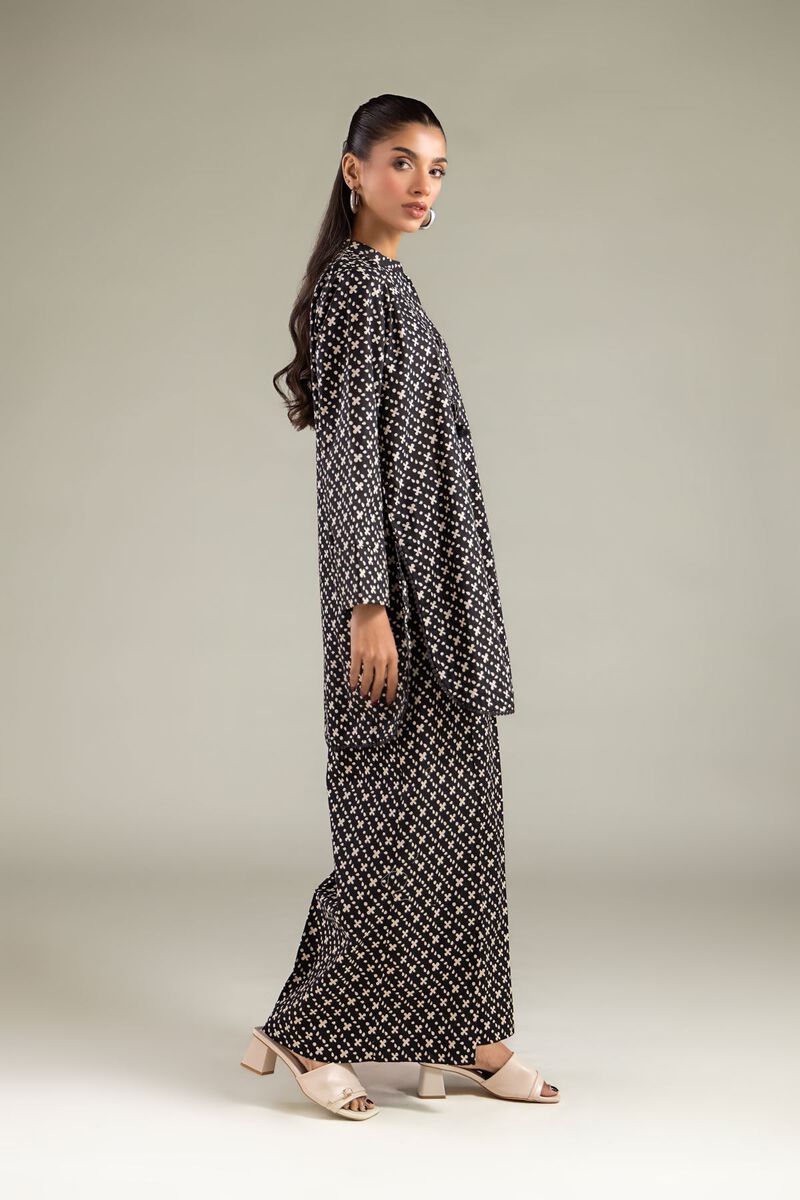 Printed | Cambric | Geometric Band Collar Kurta | USD 30.00