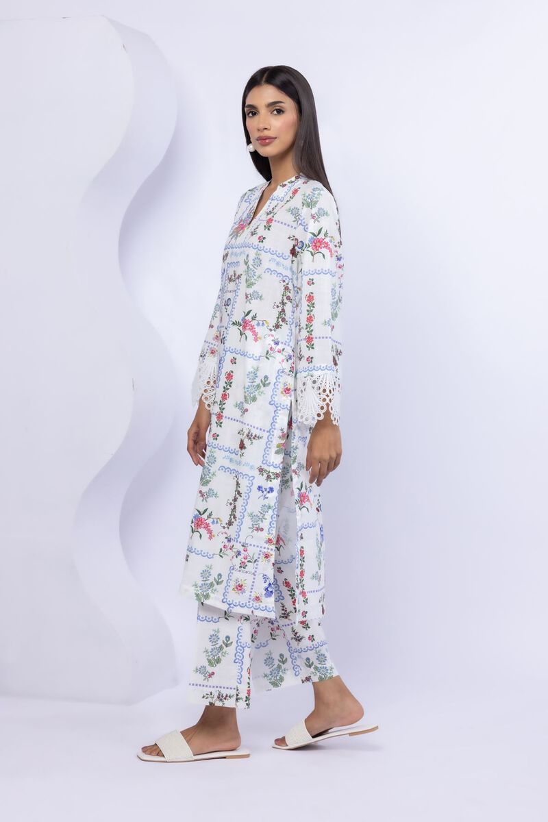 Embroidered | Crosshatch Poplin | Kurta | USD 30.00