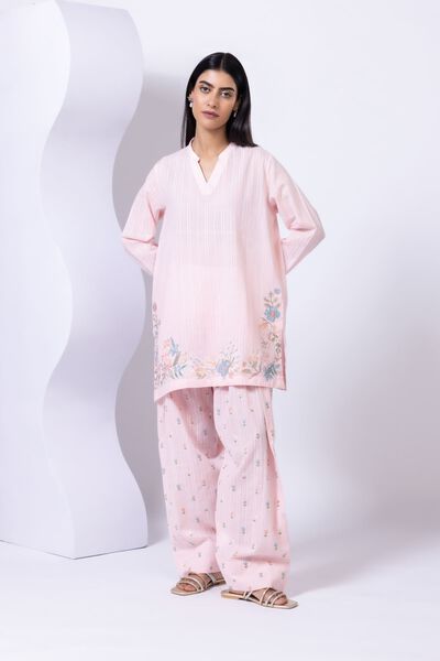 Embroidered | Leno | Pants | USD 10.00