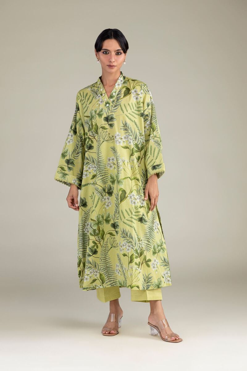 Printed | Cambric | Floral Longline Kurta | USD 35.00