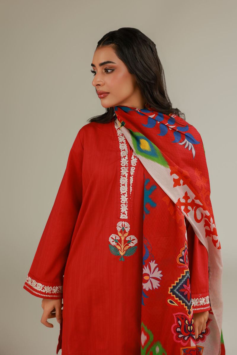 Embroidered | Cotton Net | Cotton Net Dupatta | USD 25.00