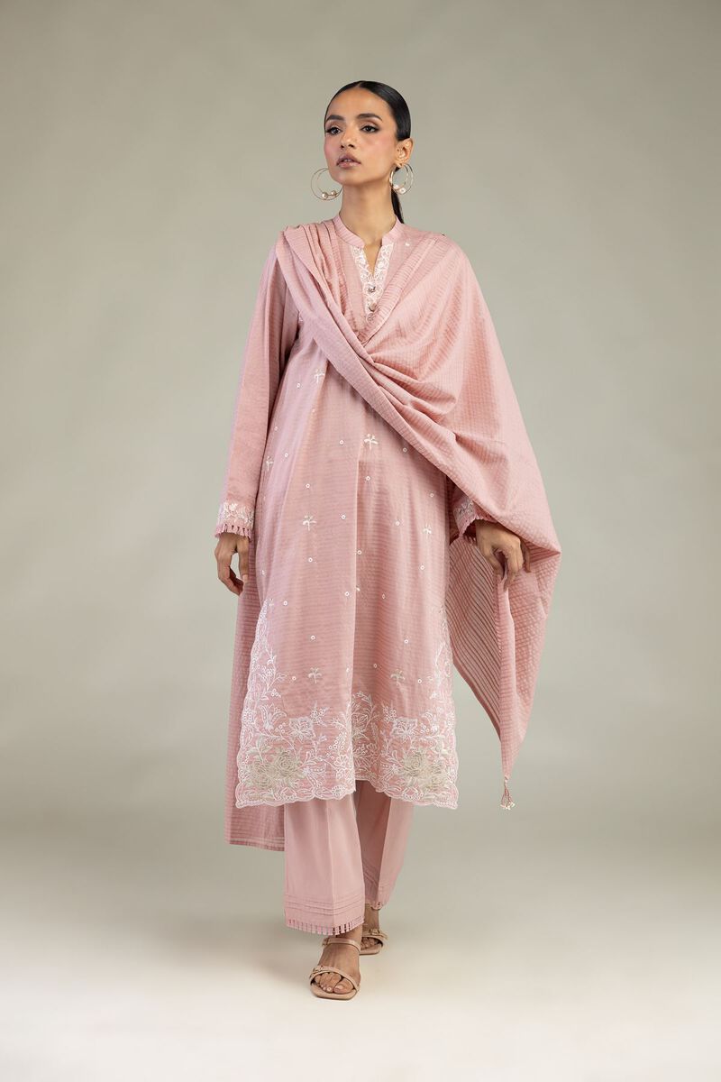 Embroidered | Messuri Dobby | Messuri Tailored 3-Piece | USD 85.00