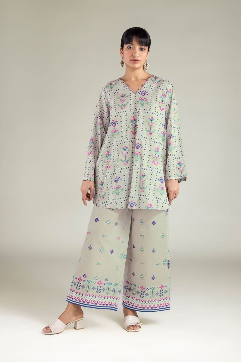 Printed | Cambric | 2-Piece Cambric Tailored | USD 40.00