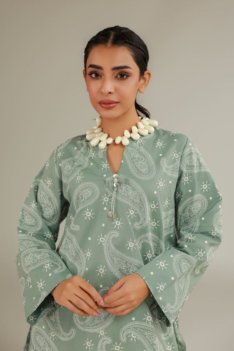 Cambric | Green Cambric Kurta | USD 35.00