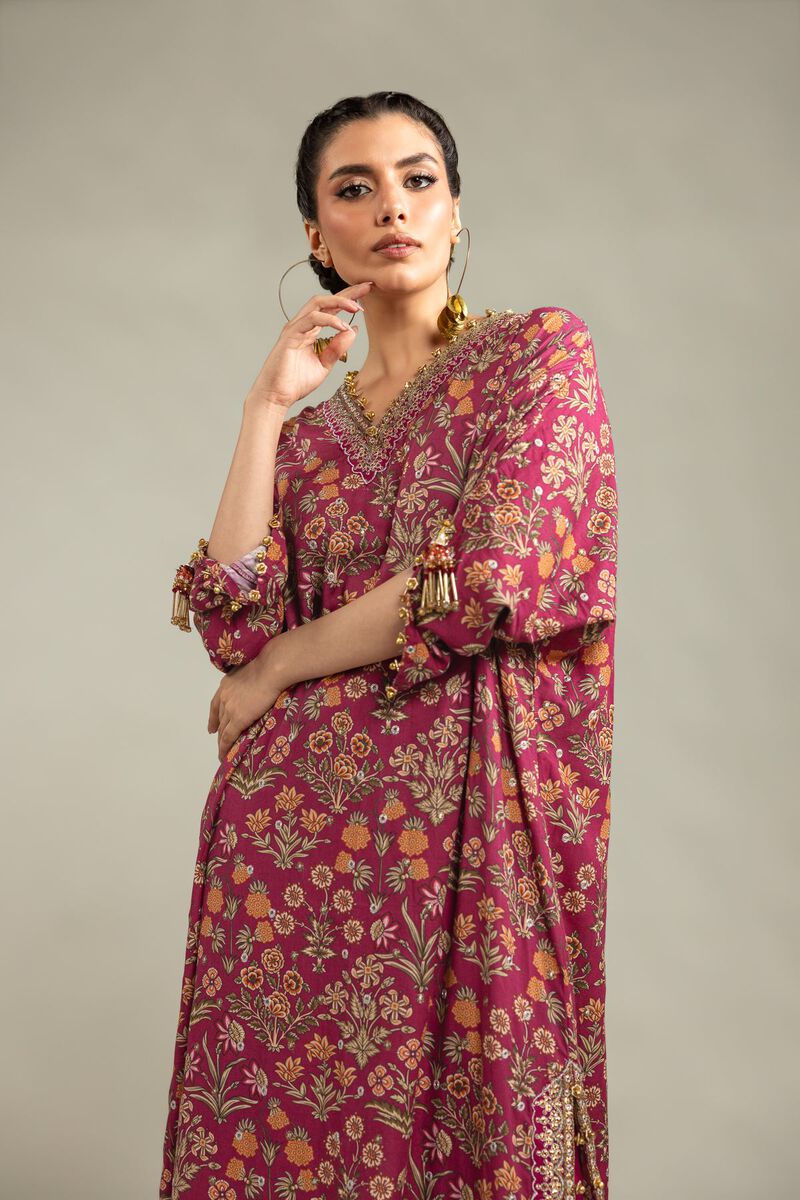 Embroidered | Raw Silk | 2-Piece Co-ord Set | USD 125.00