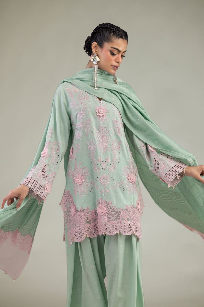 Raw Silk | 3-Piece Co-ord Set | USD 210.00