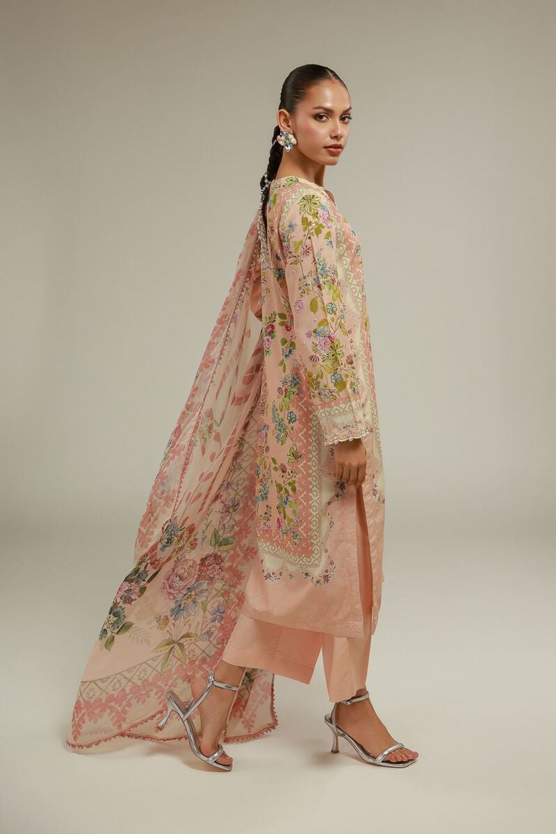 Embroidered | Chiffon | Floral Draped Dupatta | USD 35.00