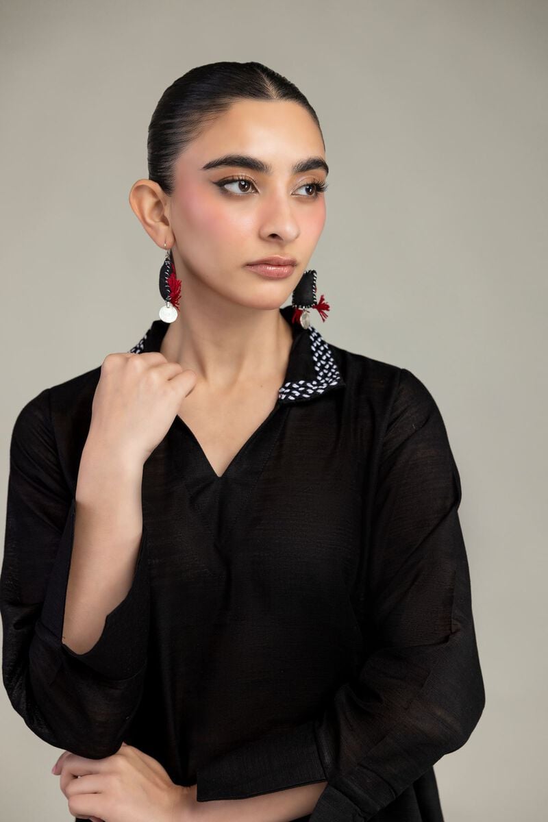 Dyed | Textured Cotton | Longline Cotton Kurta | USD 35.00