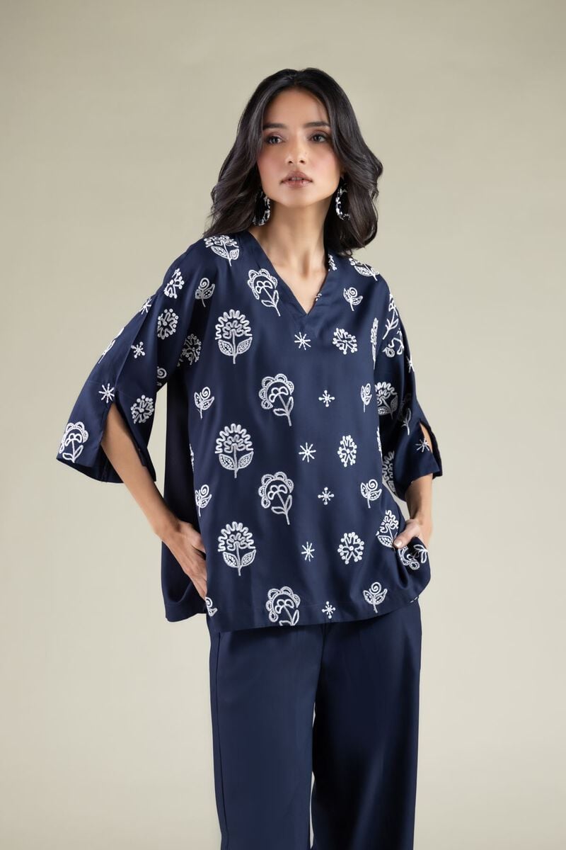 Embroidered | Viscose | Tunic | USD 35.00