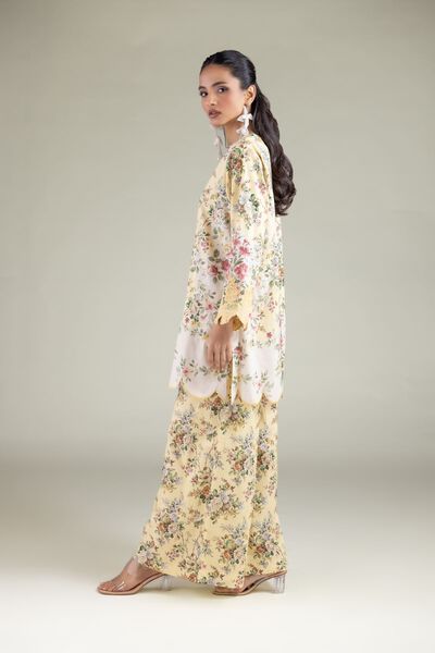 Embroidered | Cambric | Flared Floral Pants | USD 25.00