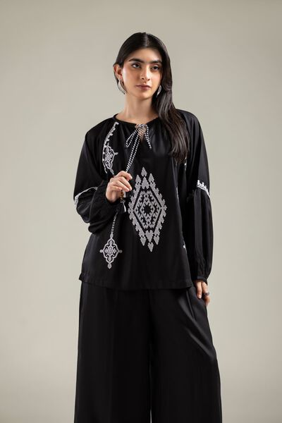 Embroidered | Viscose Crepe | Blouse | USD 40.00