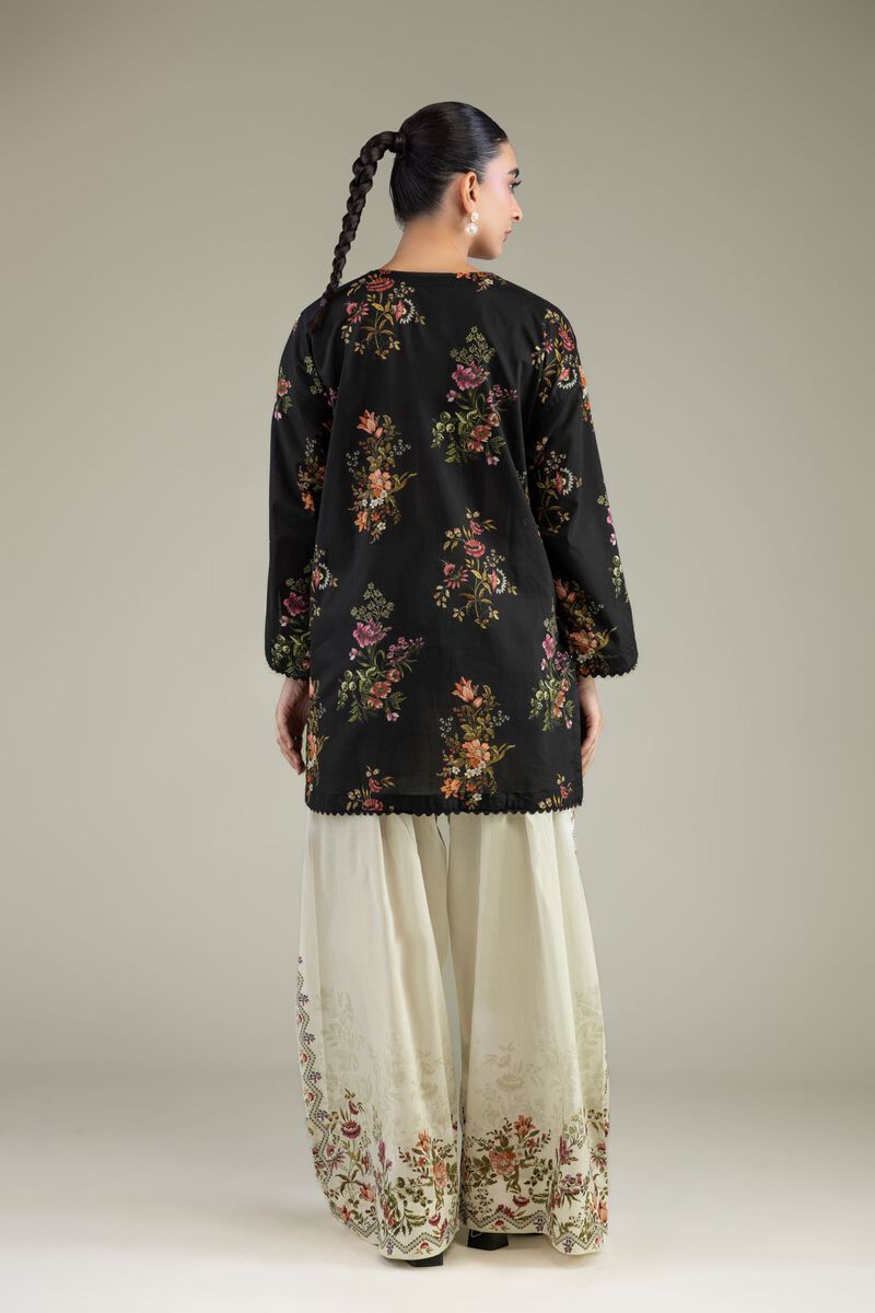 Printed | Cambric | Black Cambric Kurta | USD 35.00