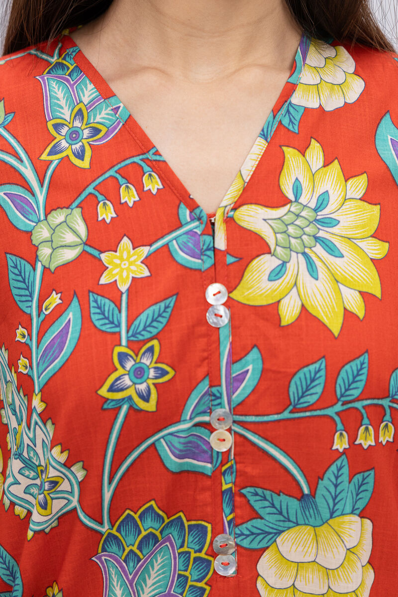 Printed | Crosshatch Poplin | Kurta | USD 7.50