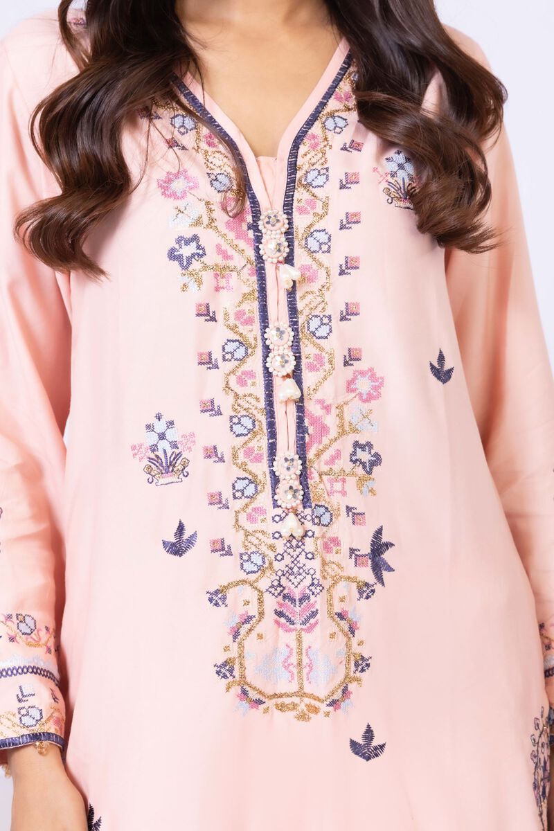 Embroidered | Viscose Oak Silk | Kurta | USD 60.00