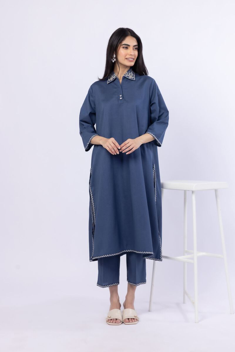 Embroidered | Linen Cotton | Pants | USD 5.40