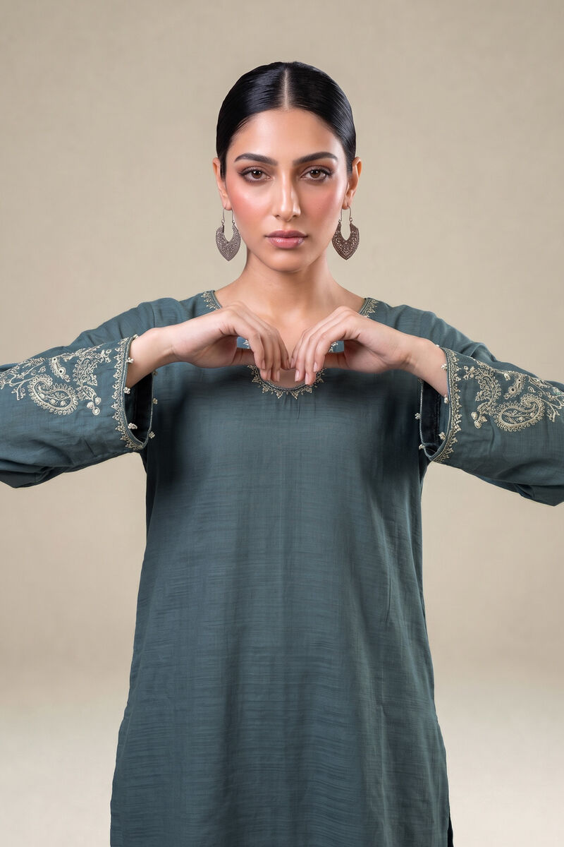 Embroidered | Light Khaddar | Short Embroidered Kurta | USD 45.00