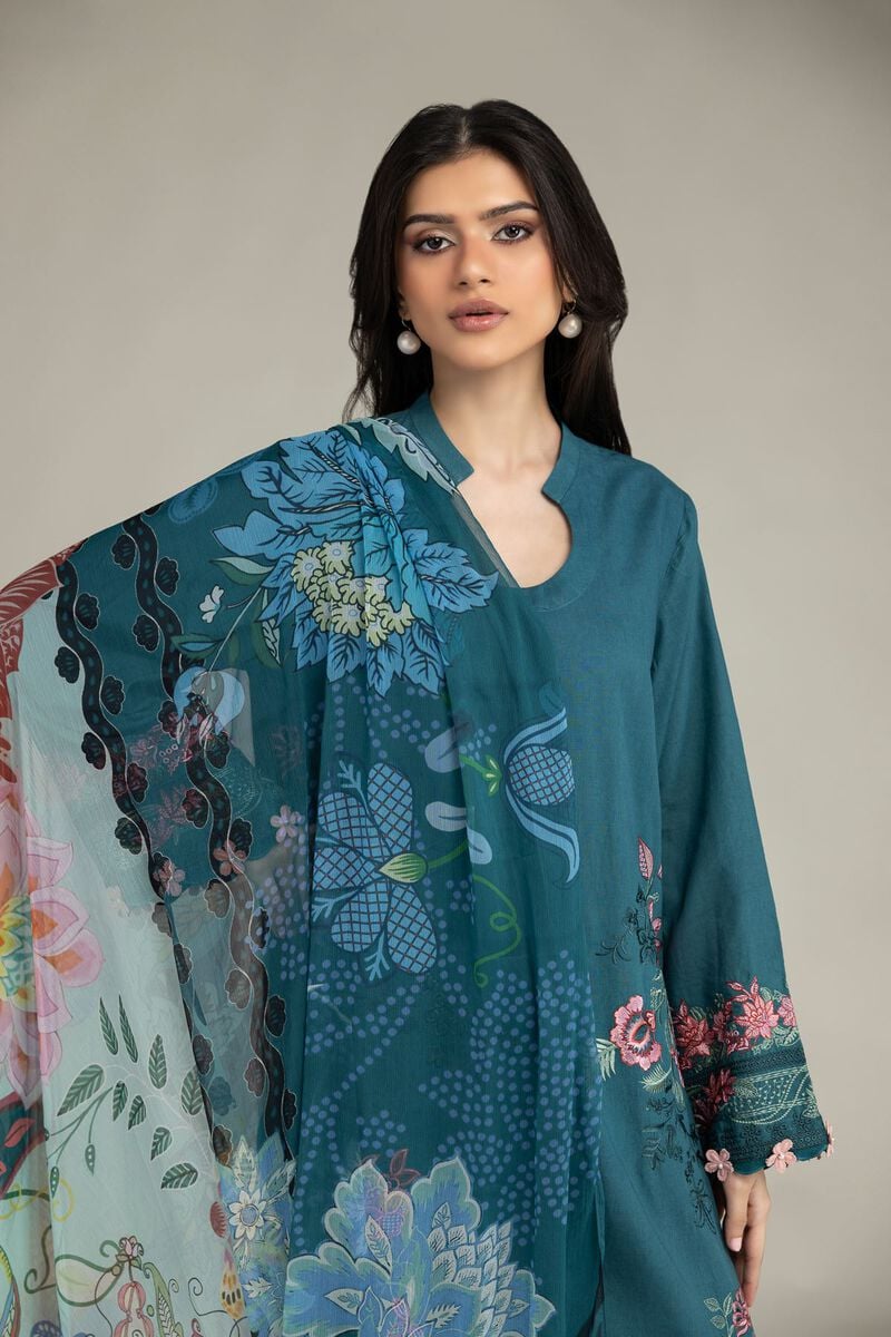 Embroidered | Cambric | Cambric Tailored 3-Piece | USD 85.00