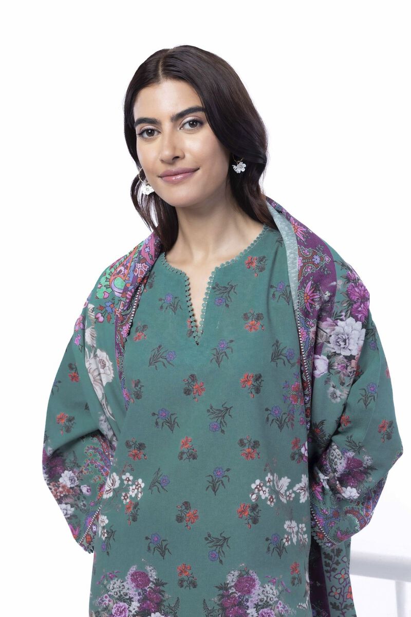 Printed | Karandi | Tailored 3 Piece | USD 50.00