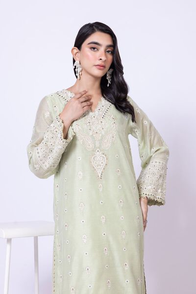 Embroidered | Viscose Polyester Net | Kurta | USD 32.50