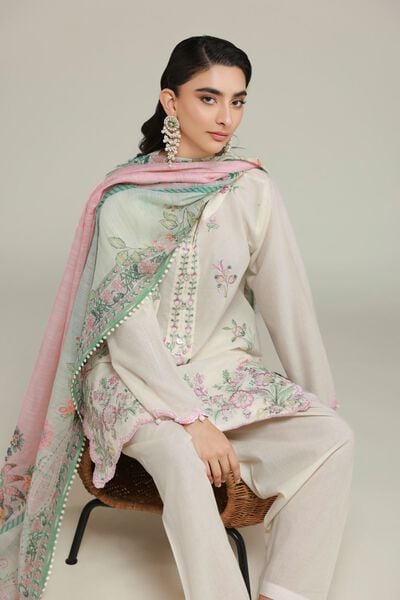 Embroidered | Cambric | Tailored 3 Piece | USD 75.00