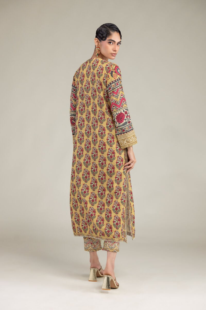 Embroidered | Raw Silk | Floral Silk Kurta | USD 60.00