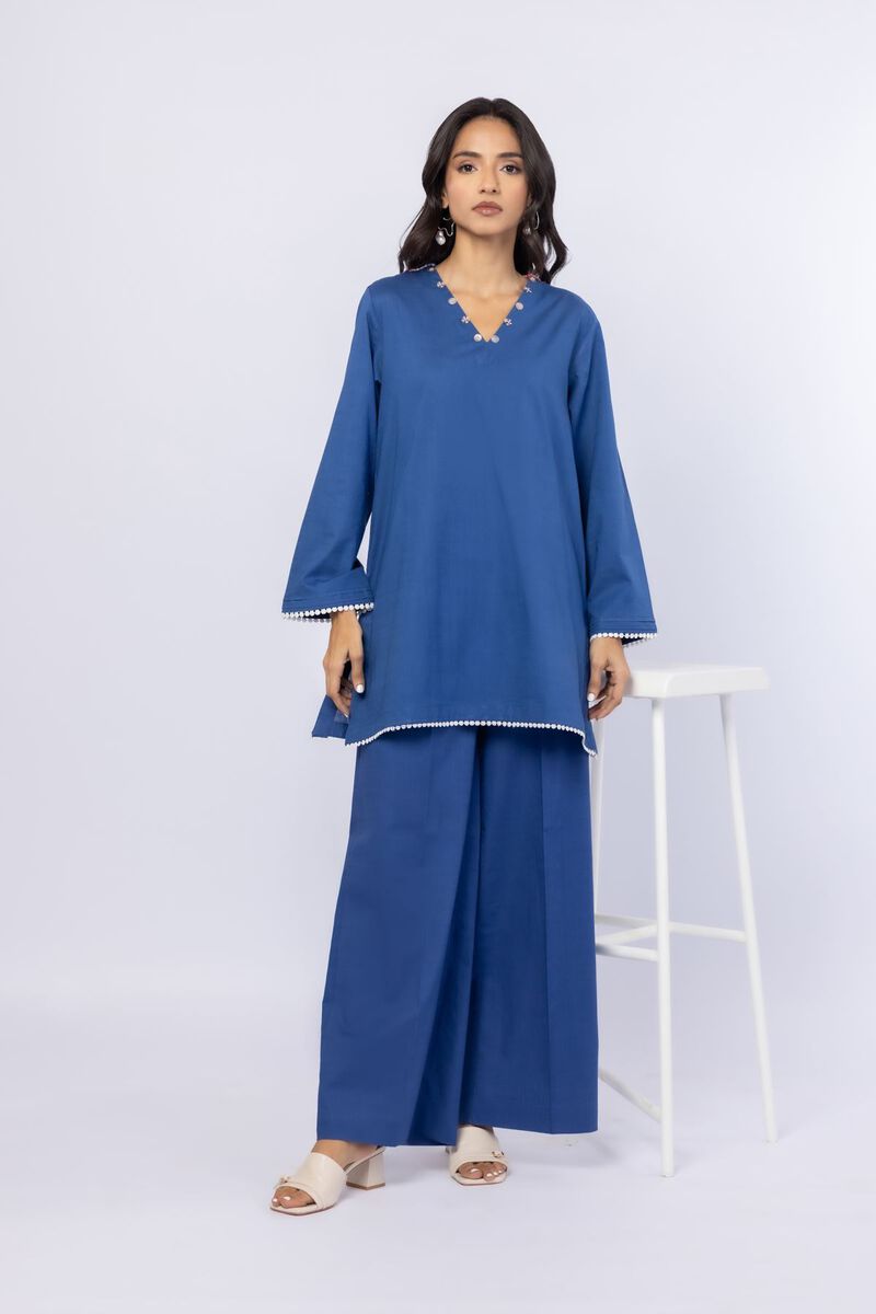 Embroidered | Crosshatch Poplin | Kurta | USD 15.00