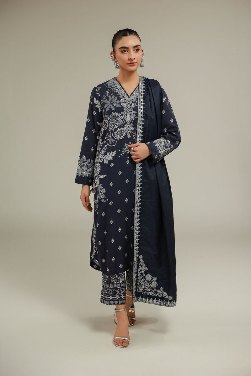 Embroidered | Polyester Silk | Geometric Threadwork Dupatta | USD 40.00