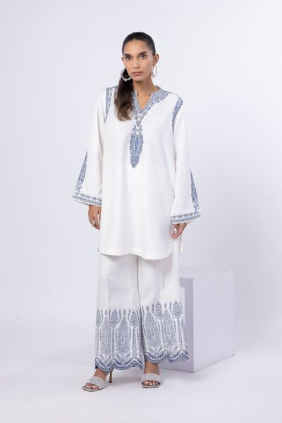 Embroidered | Russian Raw Silk | Pants | USD 33.00