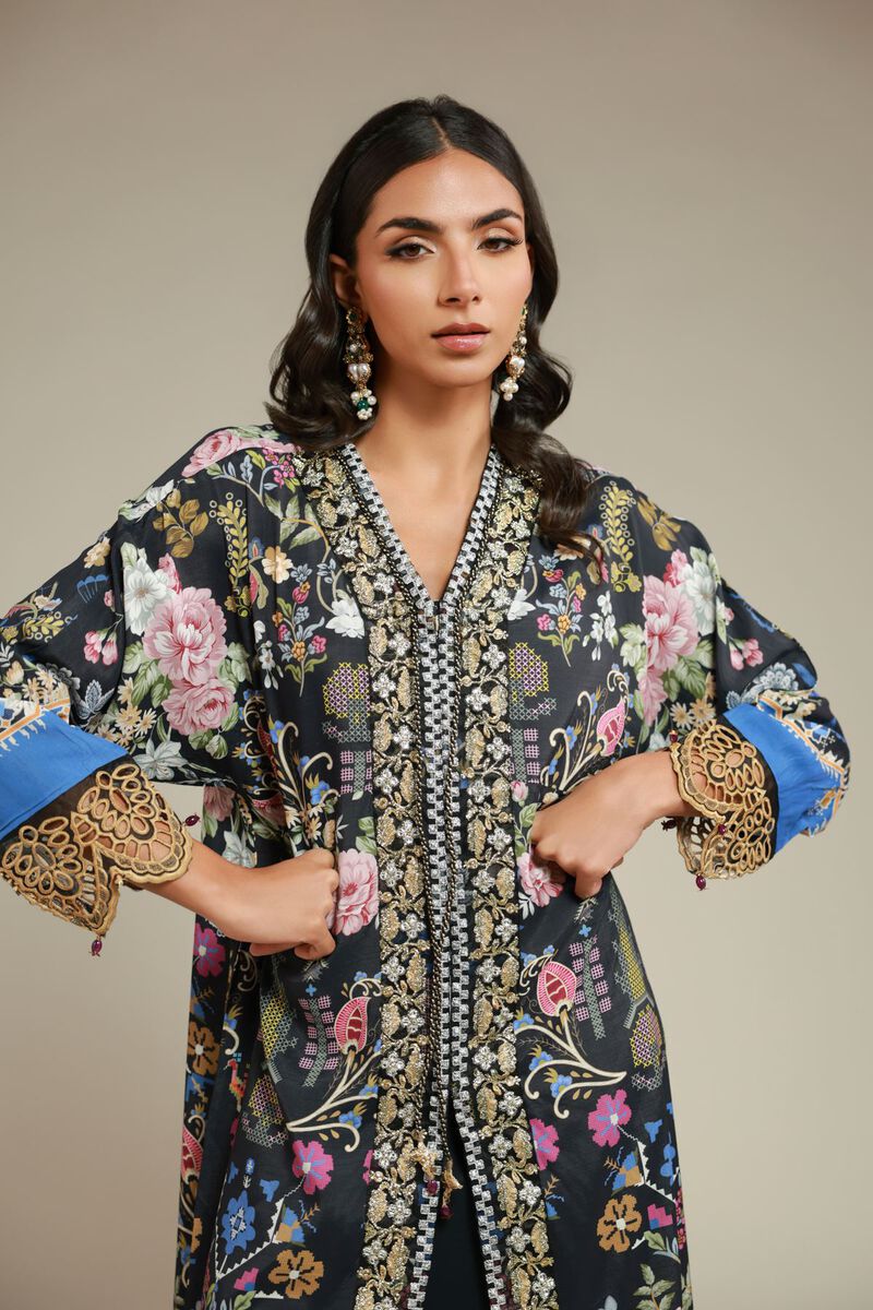 Embroidered | Raw Silk | 2 Piece Co-ord Set | Top and Bottom | USD 125.00