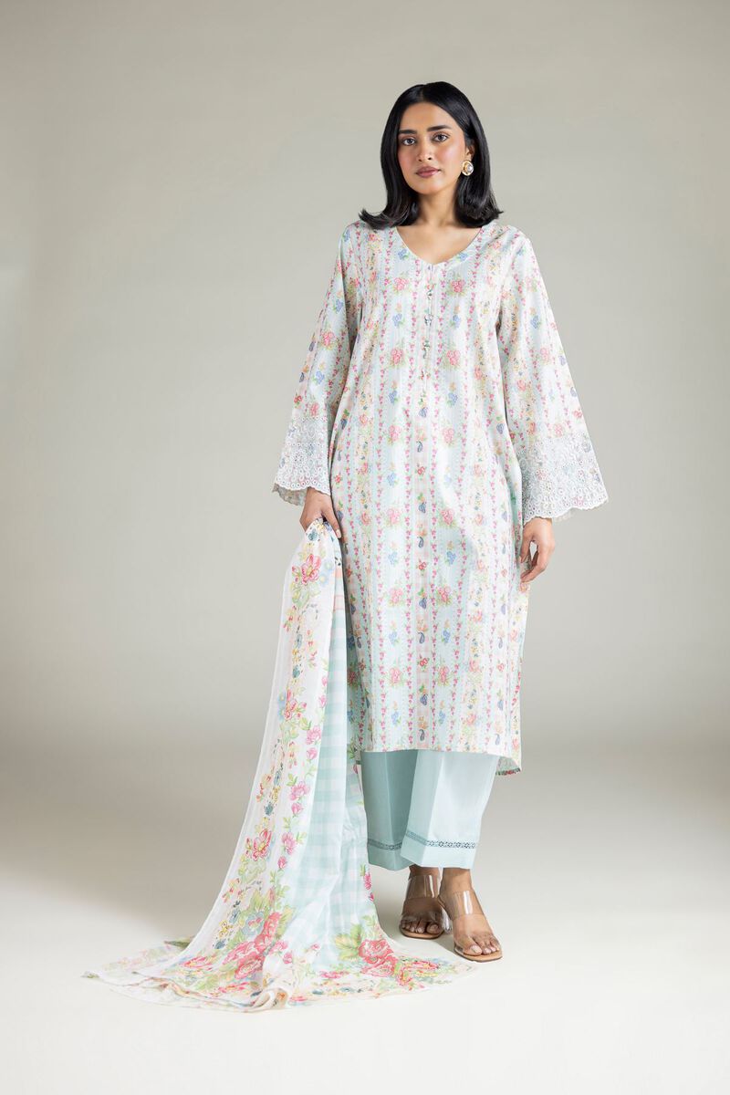 Embroidered | Textured Lawn | Tailored Lawn 3-Piece | USD 65.00