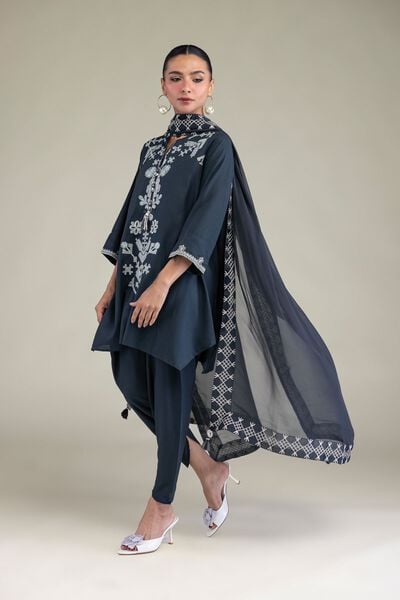Embroidered | Raw Silk | Silk Solid Shalwar | USD 30.00