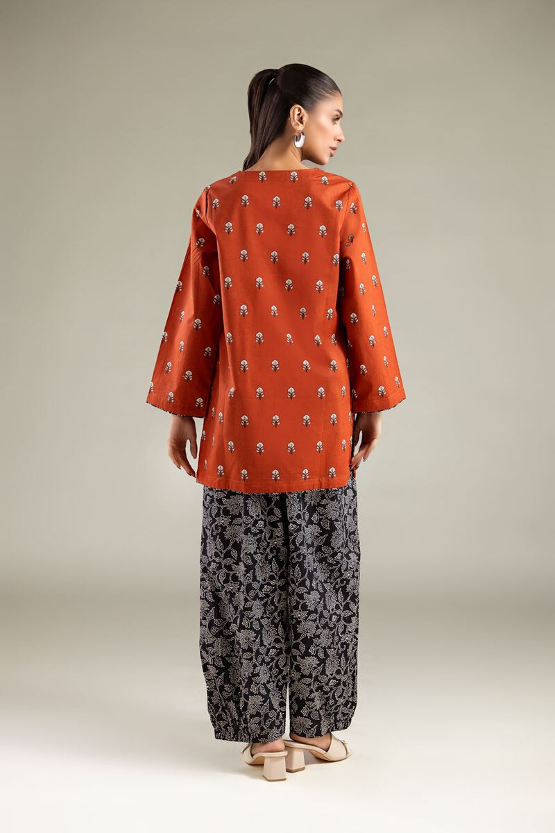 Printed | Cambric | V-neck Kurta | USD 30.00