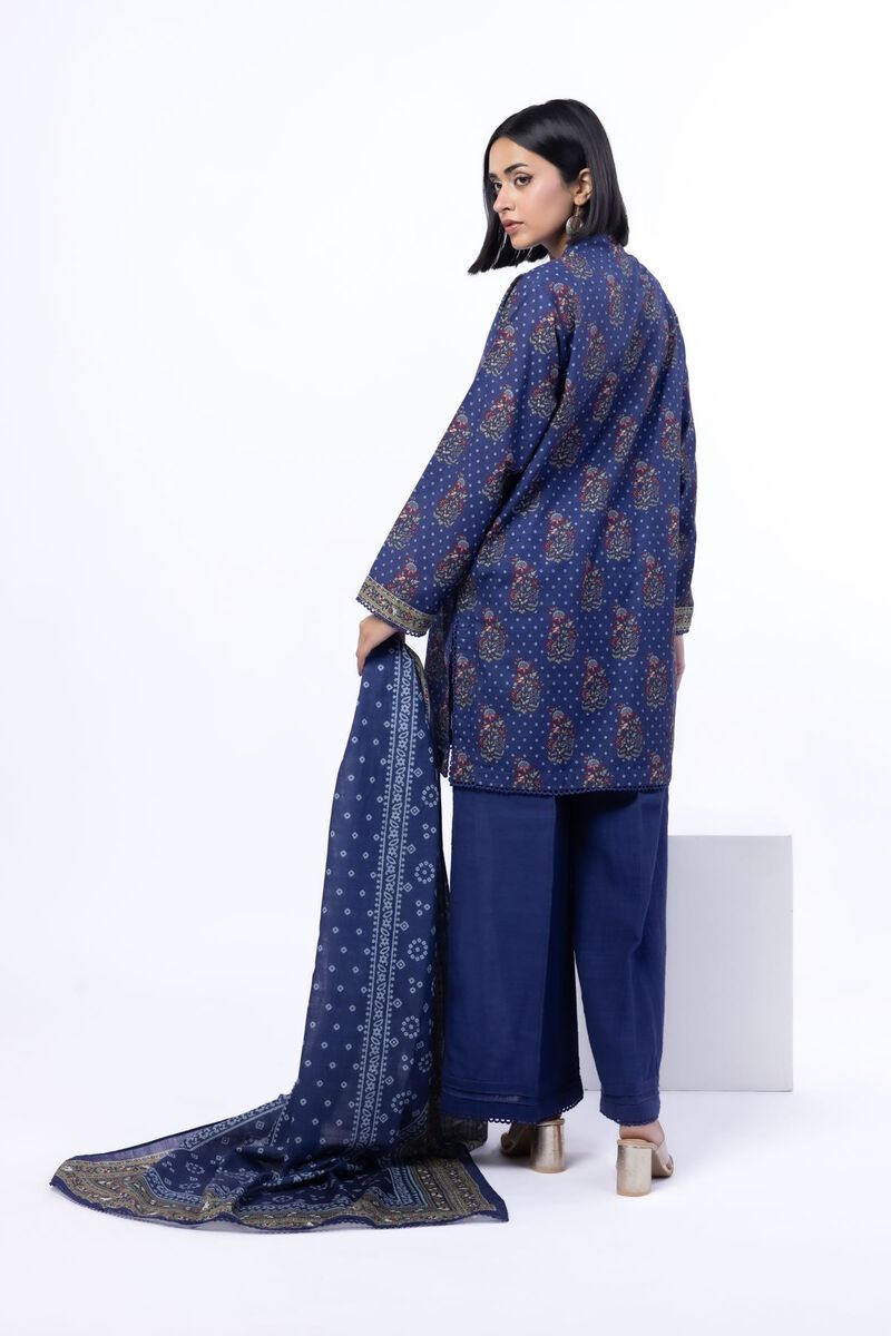 Printed | Textured Cotton | Tailored 3 Piece | USD 45.00
