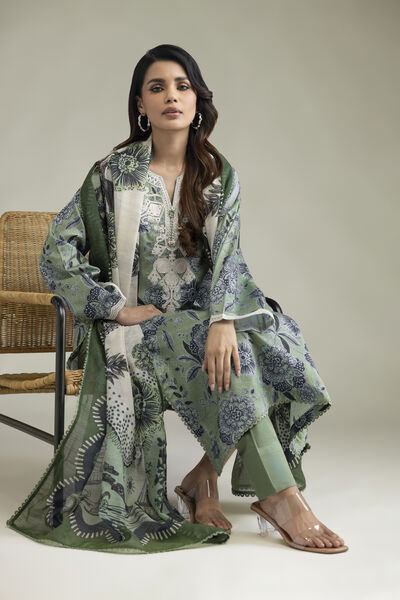 Embroidered | Lawn | Lawn 3-Piece Tailored | USD 80.00