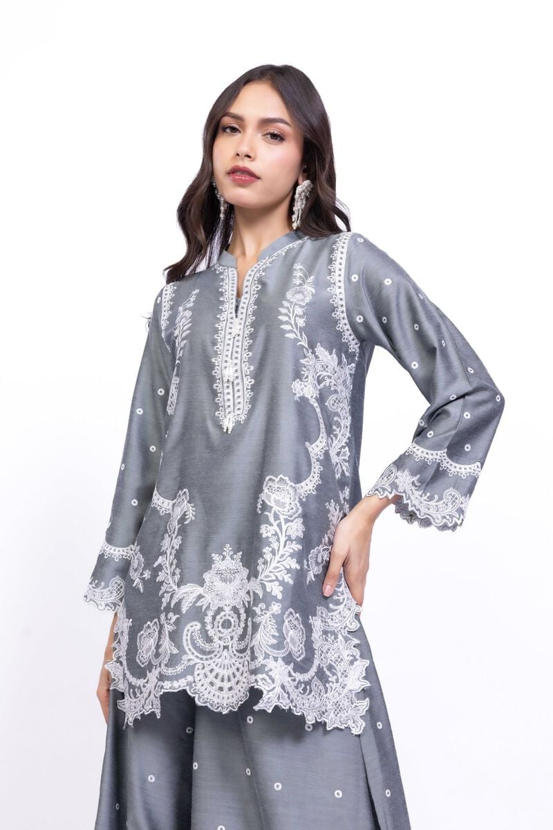 Embroidered | Raw Silk | Kurta | USD 45.00