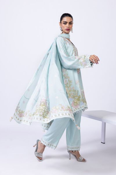 Embroidered | Light Thai Silk | Dupatta | USD 40.00